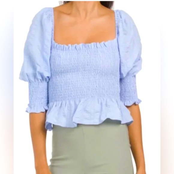 En Saison Ruffle Smocked Top - Picture 1 of 3